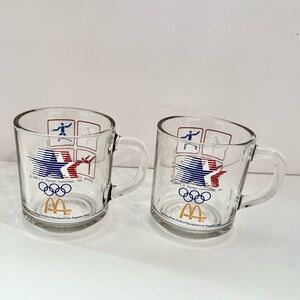 Vintage 1984 LA Olympics Mugs and McDonald’s. Set of 2